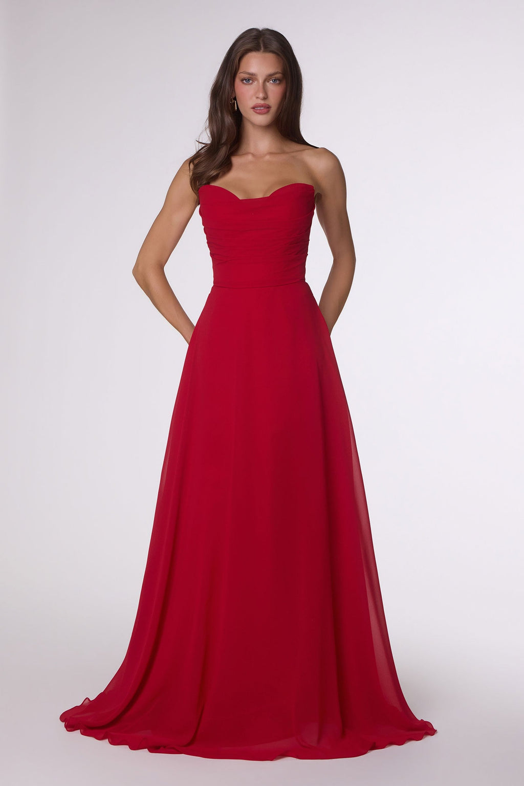 Ladivine Amoris T703 Dress Strapless A-Line Bridesmaid Gown