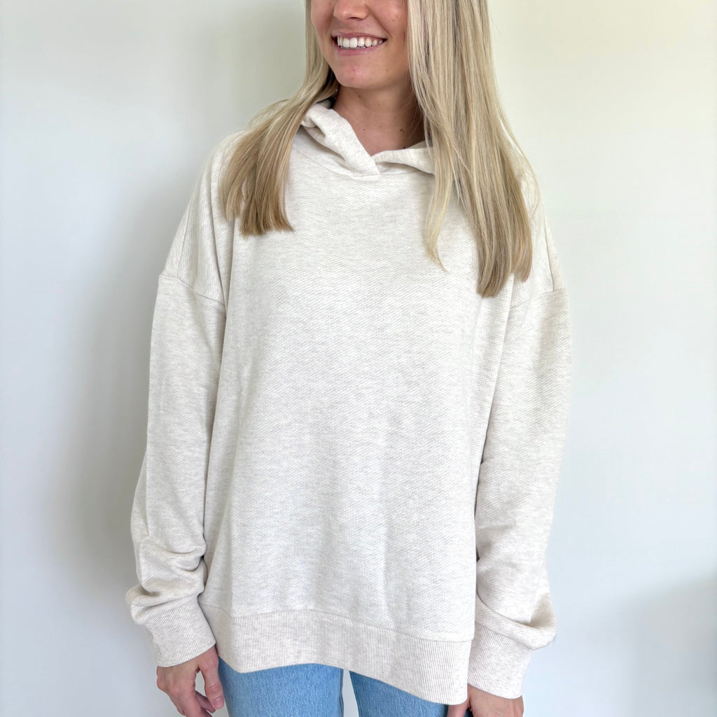 Heather Almond Terry Hoodie