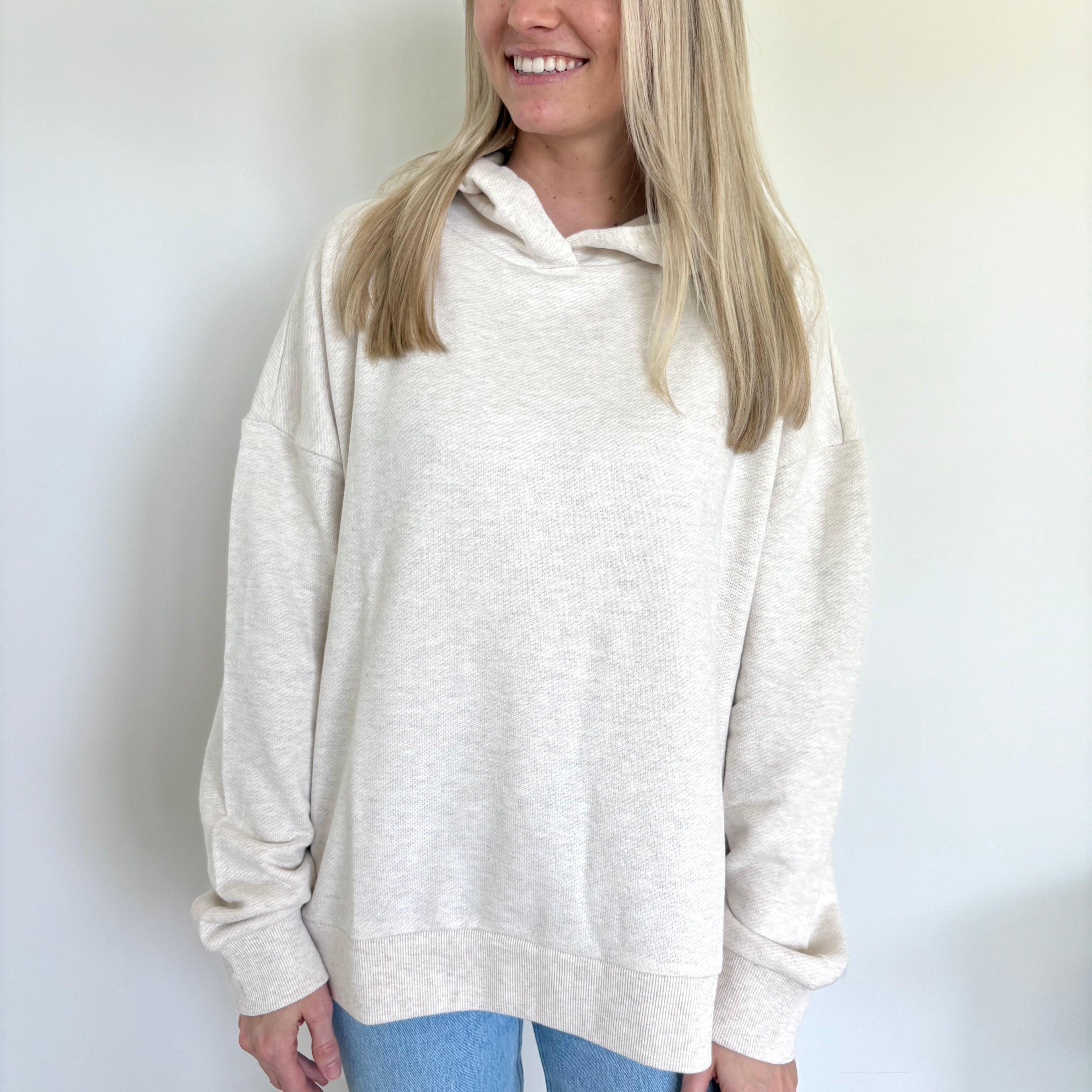 Heather Almond Terry Hoodie