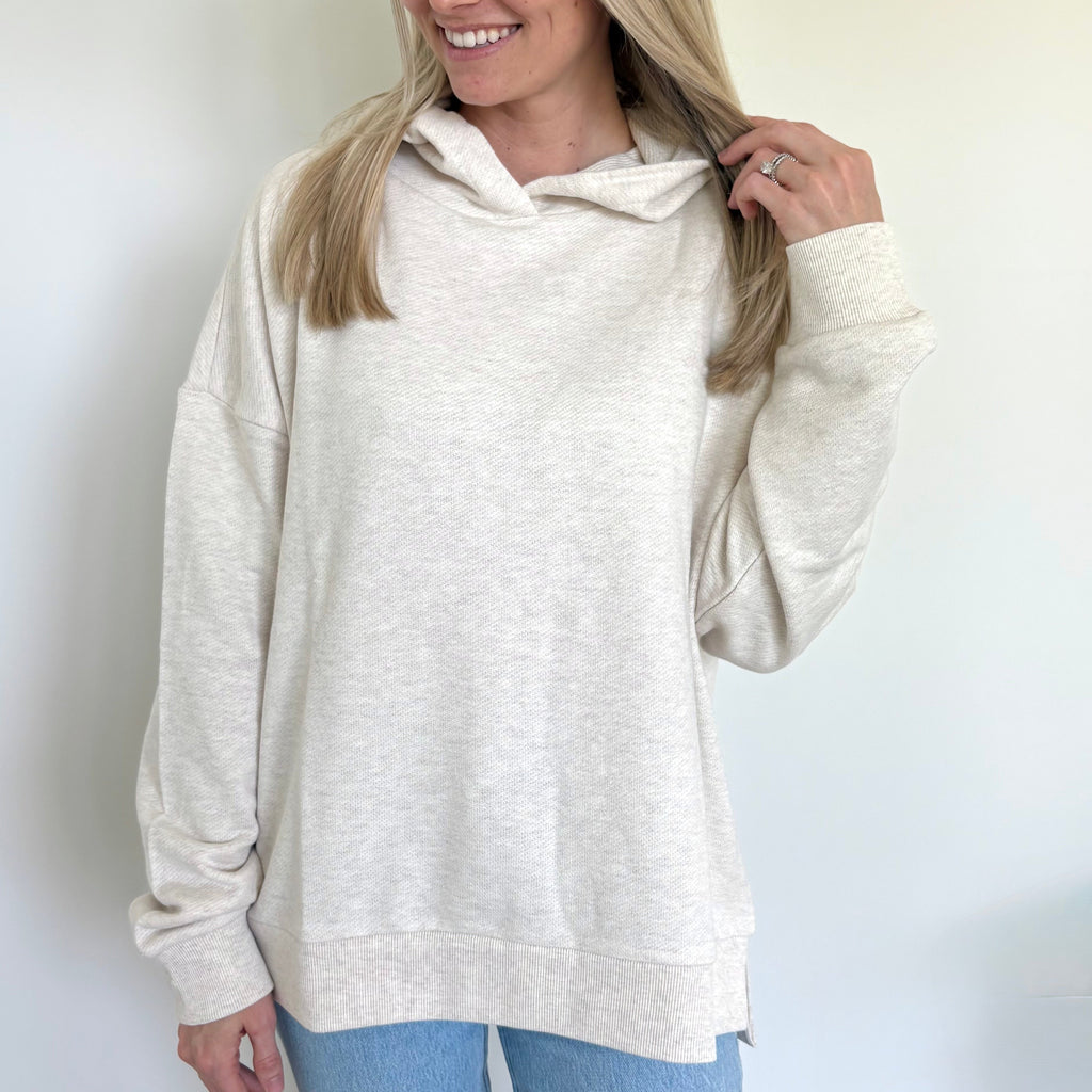 Heather Almond Terry Hoodie