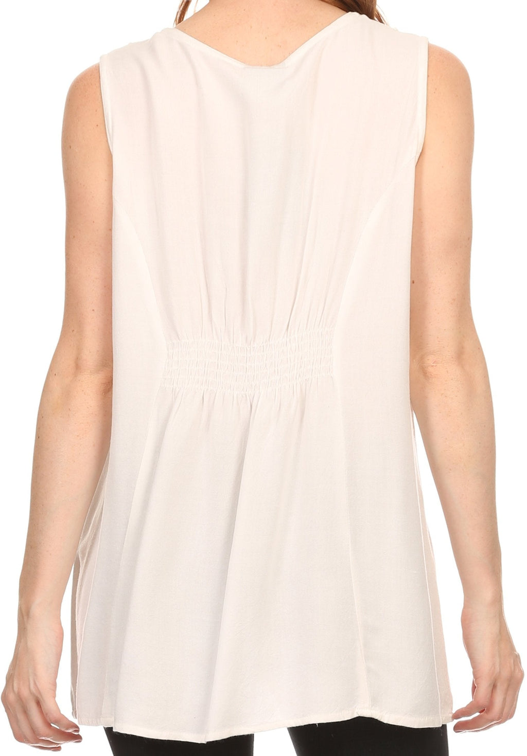 Sakkas Anika Stonewashed Rayon Blouse