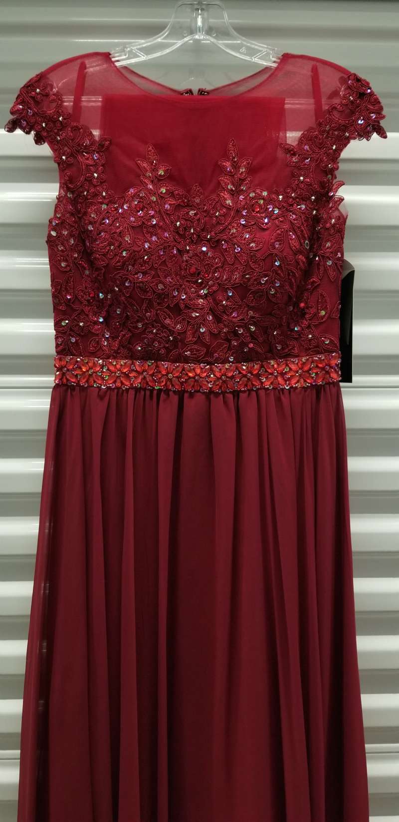 CLEARANCE - Cinderella Divine UJ0011 Cap Sleeved Long Dress (Size S)