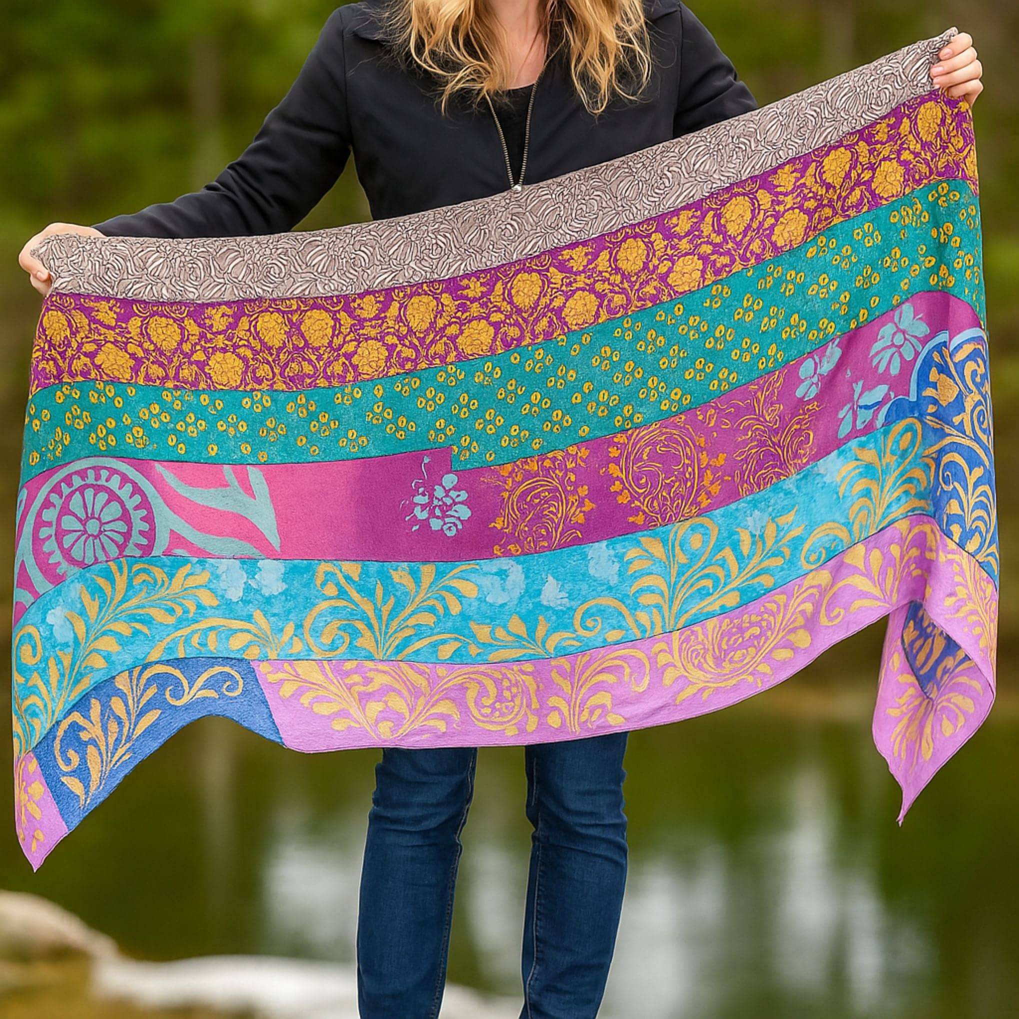 The Original Medley Scarf. ♻️ Made from Sari Magic