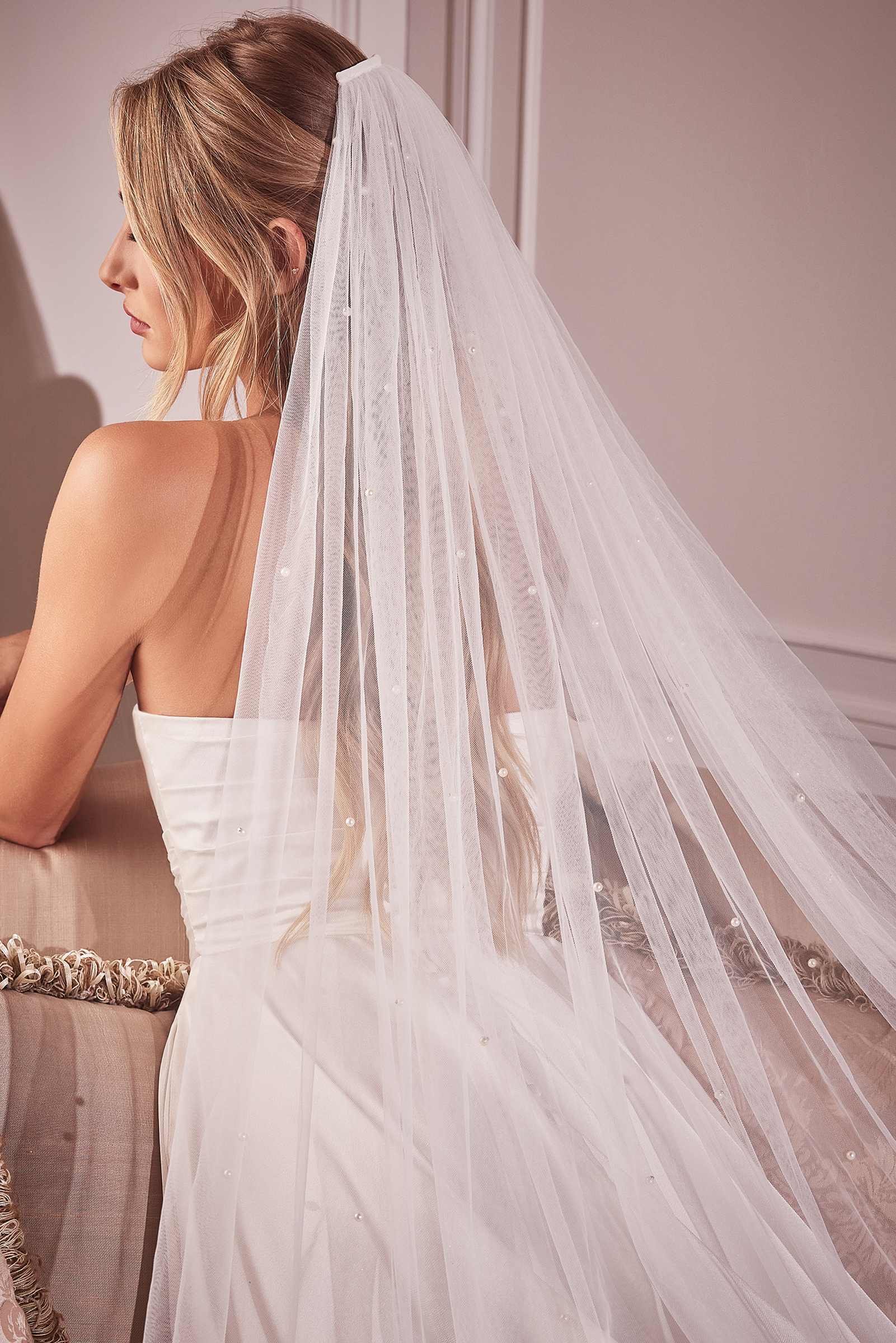 Pearl Drops Chapel Veil