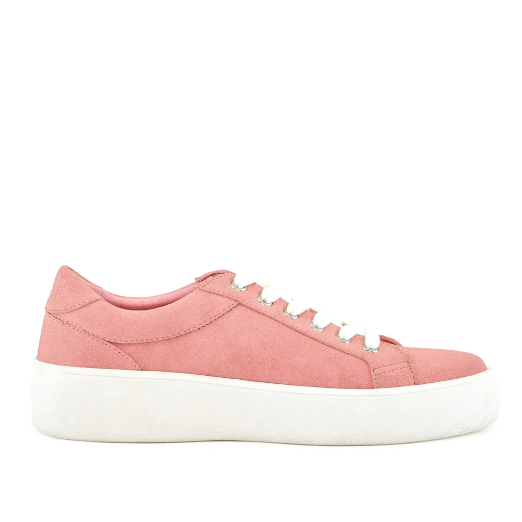 Women's Venice Micro Suede Lace Up Sneaker Pink