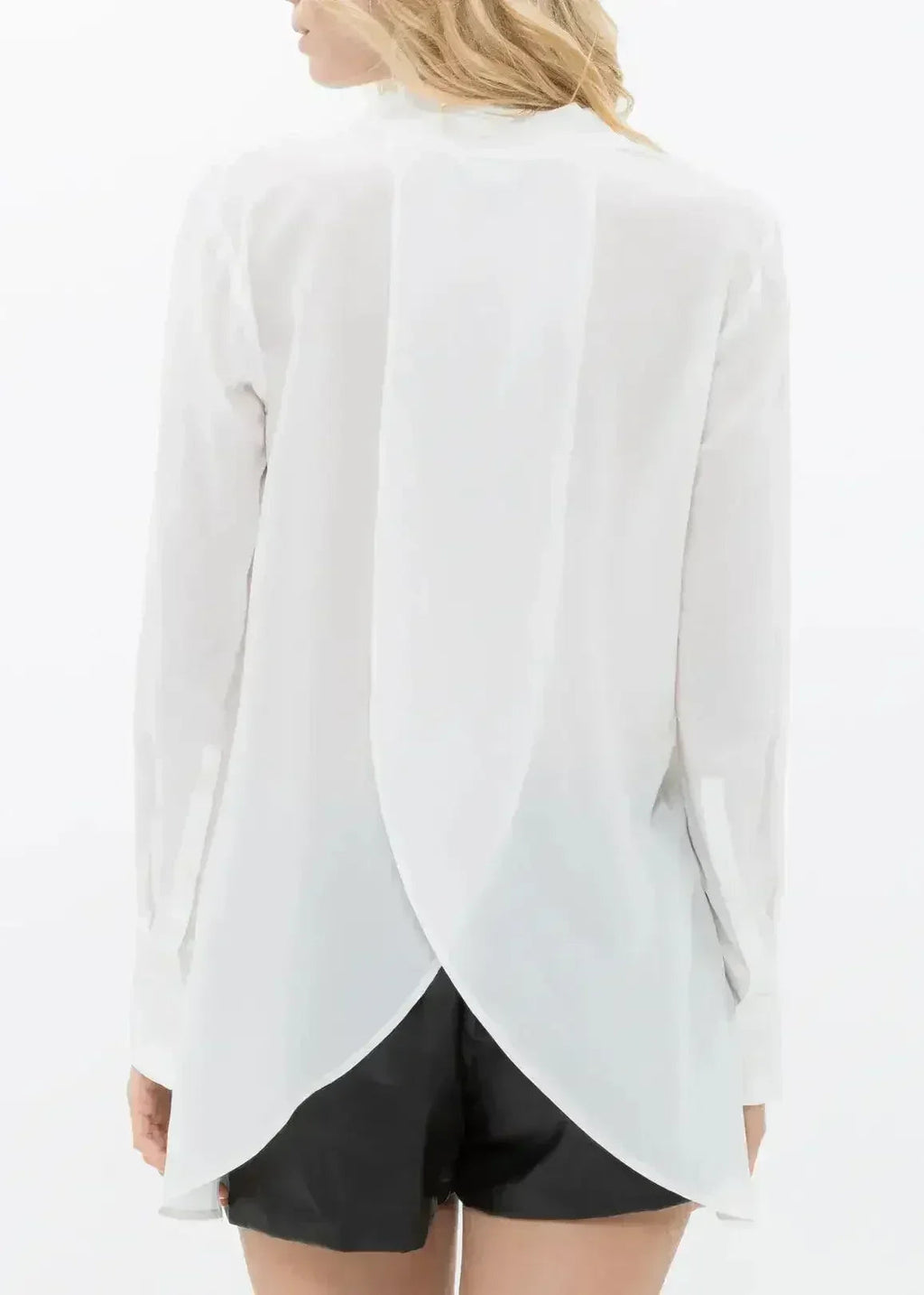 Women's Sheer Placket Hi Low Stylish Blouse | Femstylo