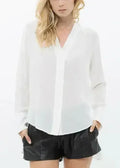 Women's Sheer Placket Hi Low Stylish Blouse | Femstylo