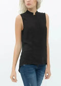Women's Stand Collar Sleeveless Blouse | Femstylo