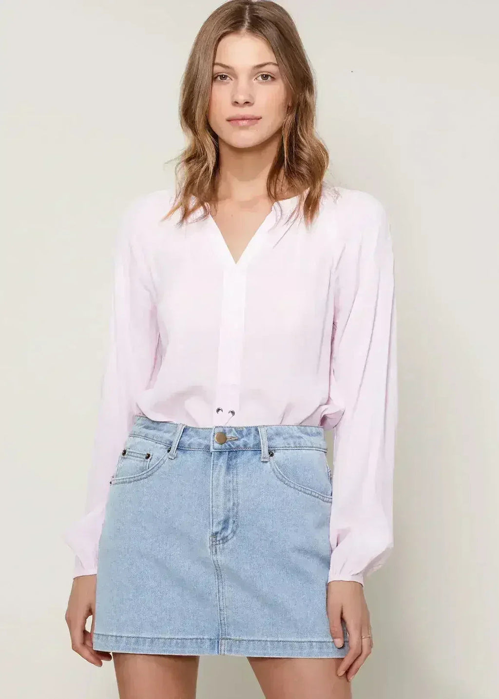 Women's Lace Up Blouse Office Style | Femstylo