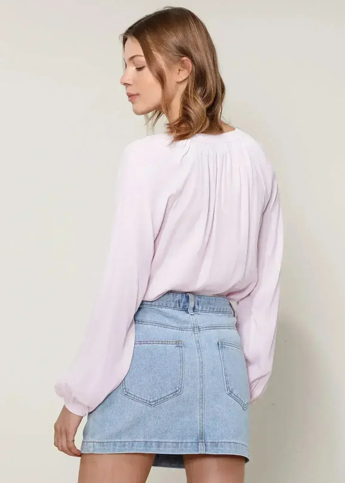 Women's Lace Up Blouse Office Style | Femstylo