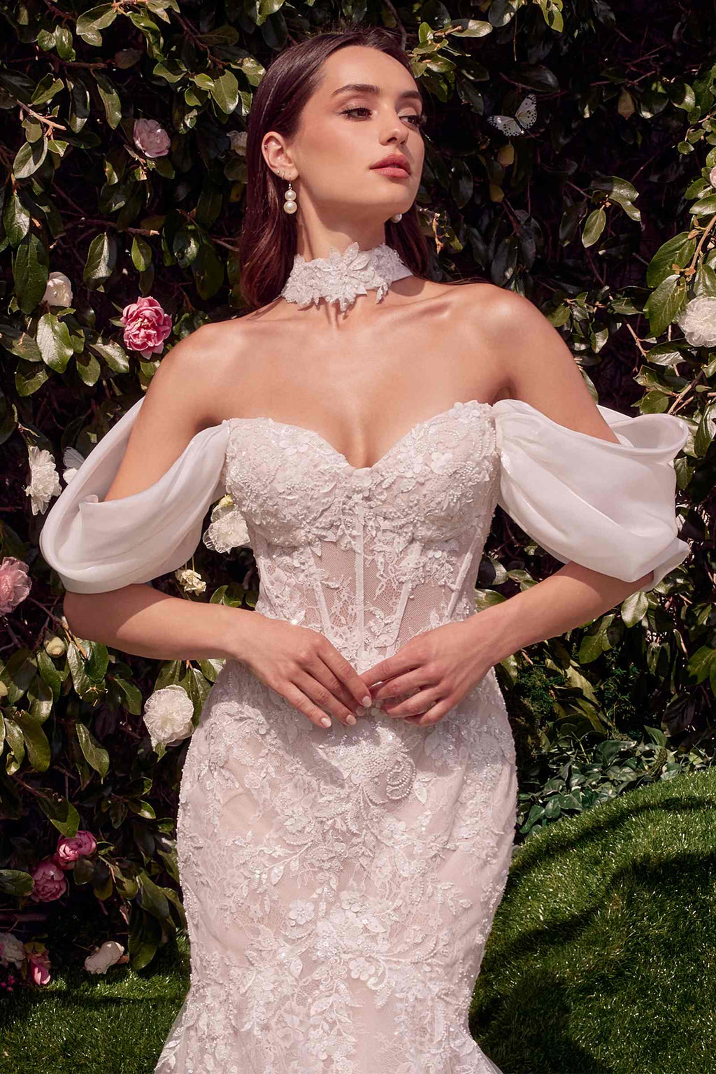 Andrea & Leo WL031 Dress Detachable Wings Mermaid Wedding Gown