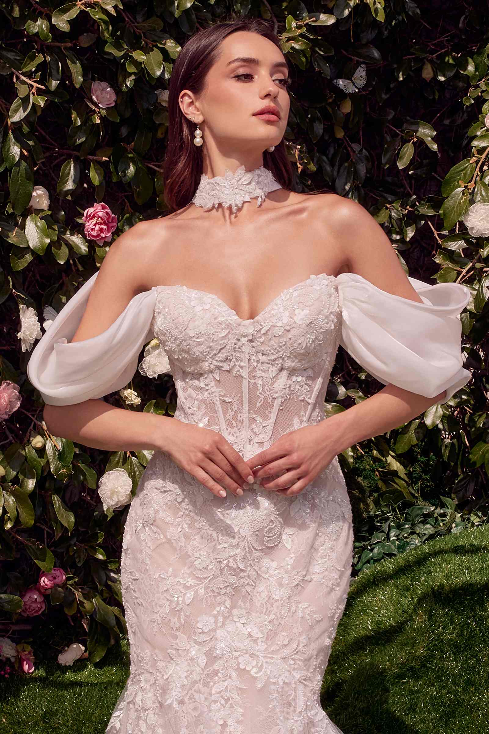 Andrea & Leo WL031 Dress Detachable Wings Mermaid Wedding Gown