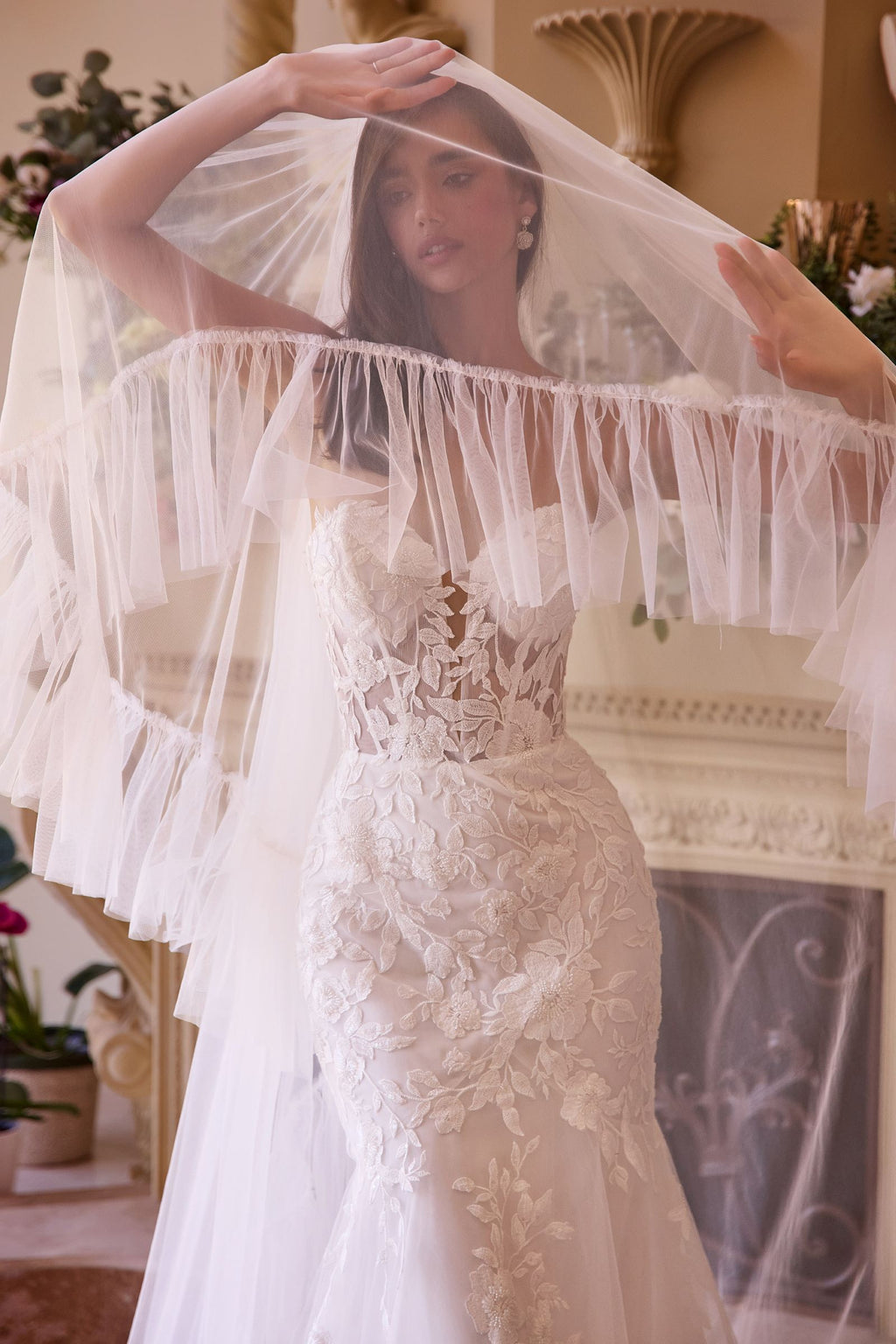 Andrea & Leo WL033 Dress Strapless Mermaid Bridal Gown & Sleeves