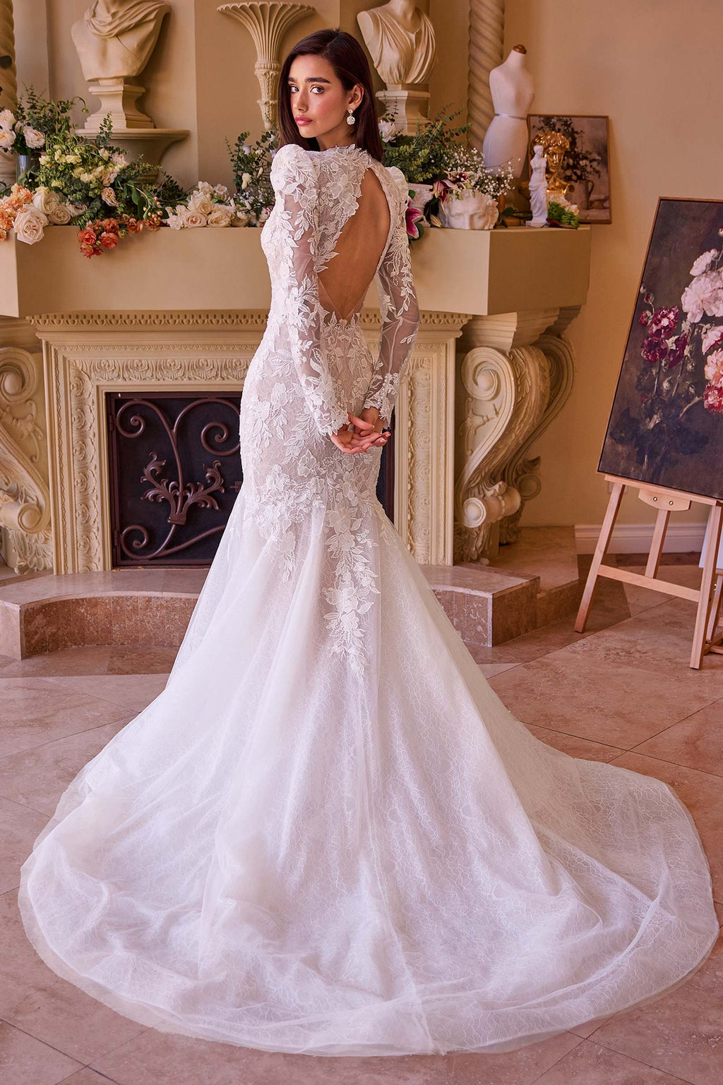 Andrea & Leo WL036 Dress Long Sleeve Lace Mermaid Bridal Gown