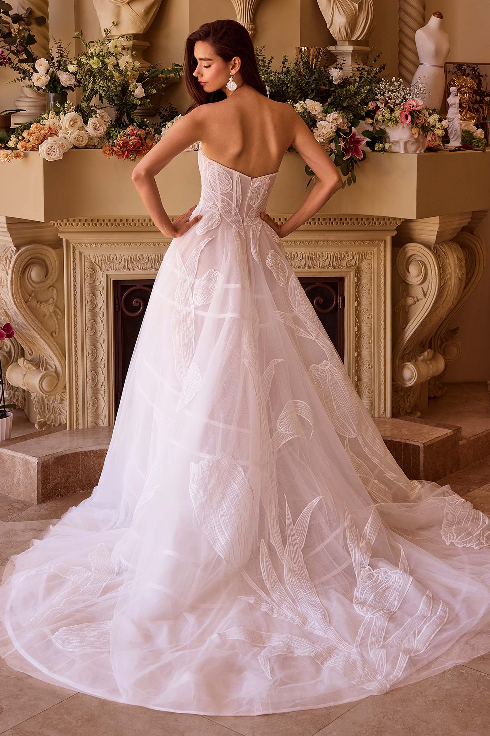 Andrea & Leo WL043 Dress Tullip Sequin Embroidered Wedding Ball Gown
