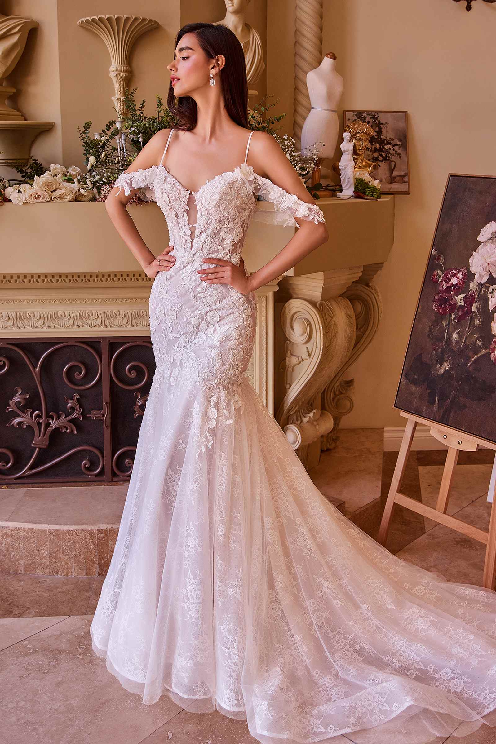 Andrea & Leo WL051 Dress Fitted Lace Wedding Mermaid Gown