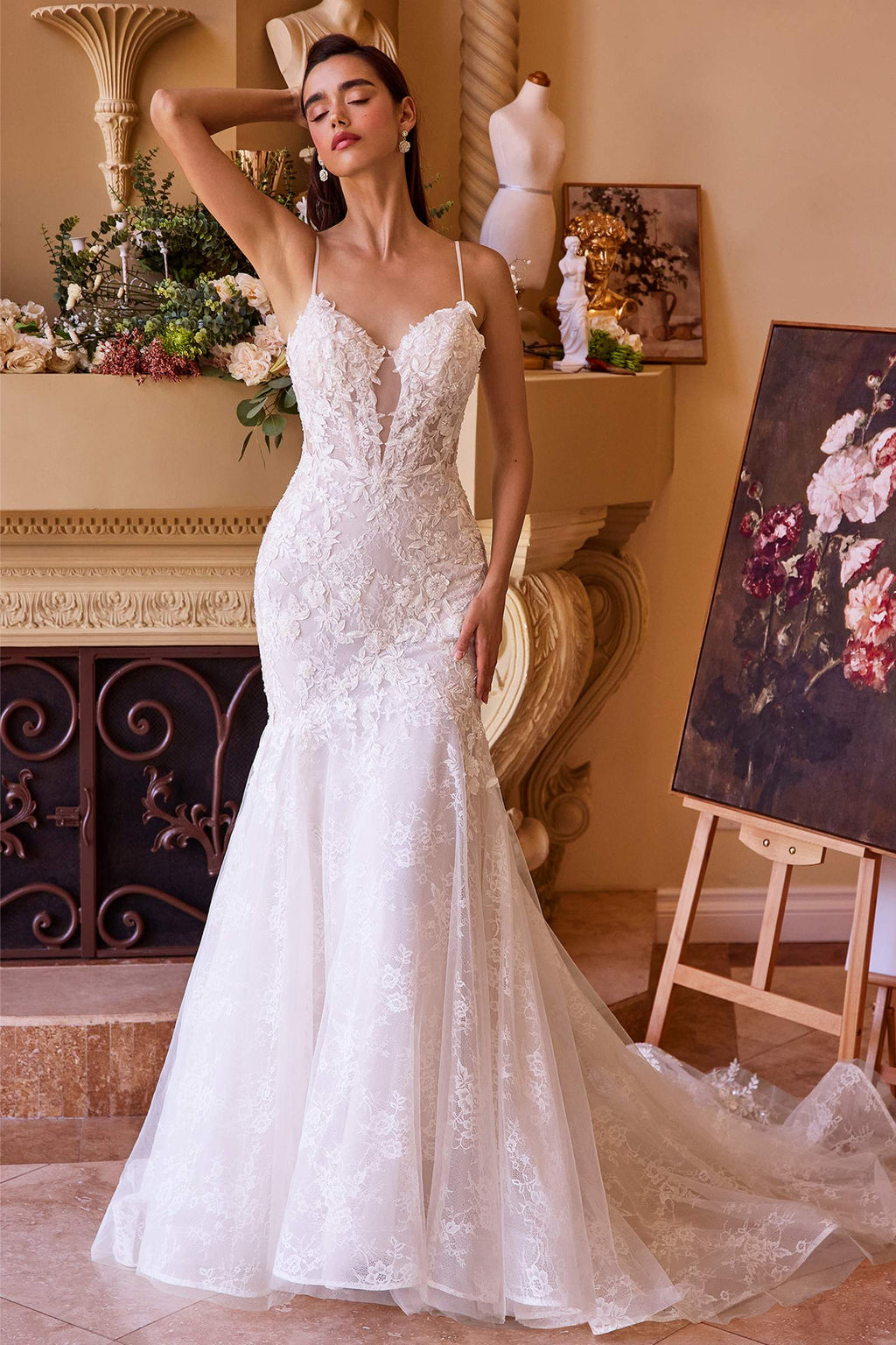 Andrea & Leo WL051 Dress Fitted Lace Wedding Mermaid Gown