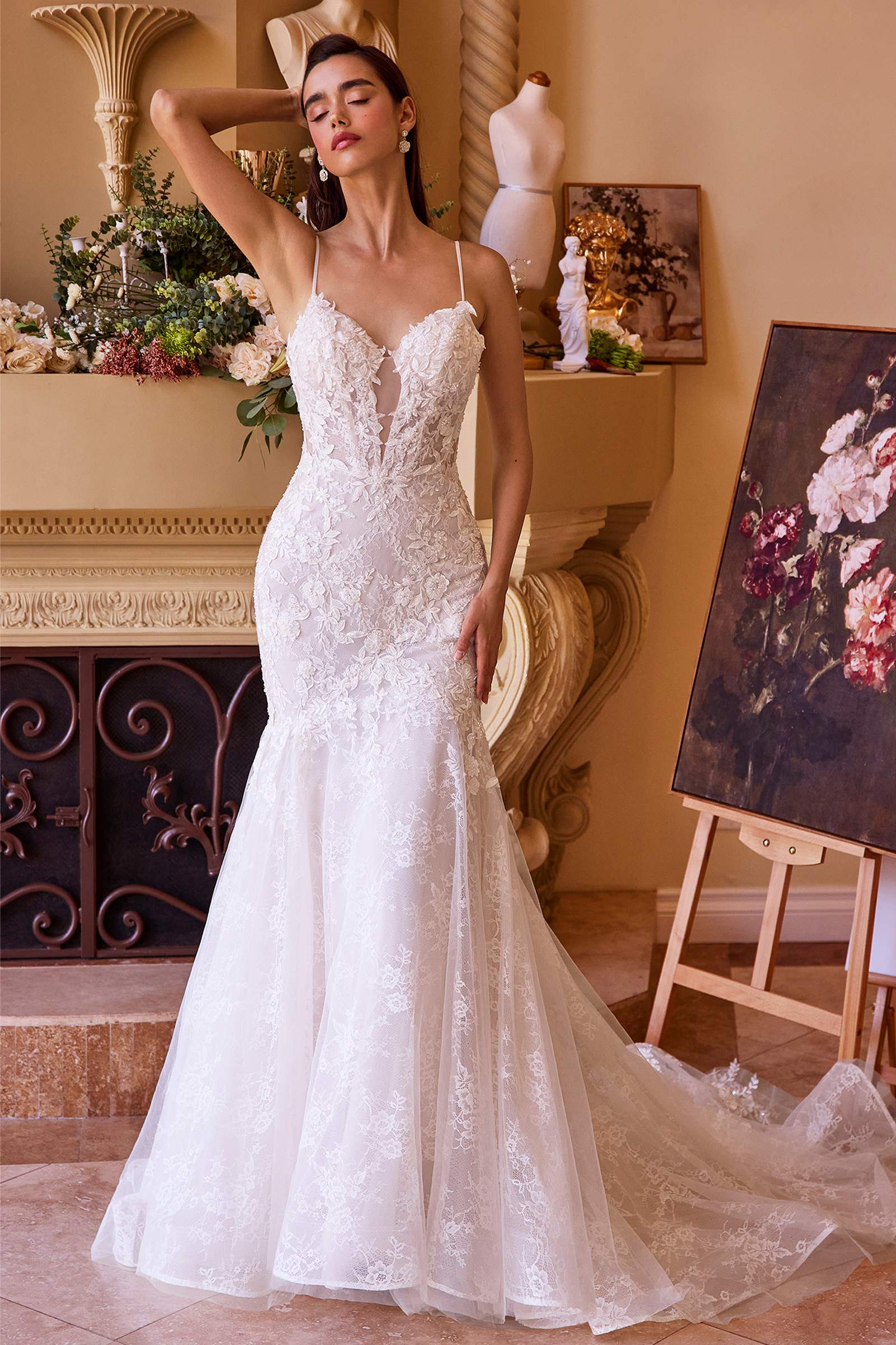 Andrea & Leo WL051 Dress Fitted Lace Wedding Mermaid Gown