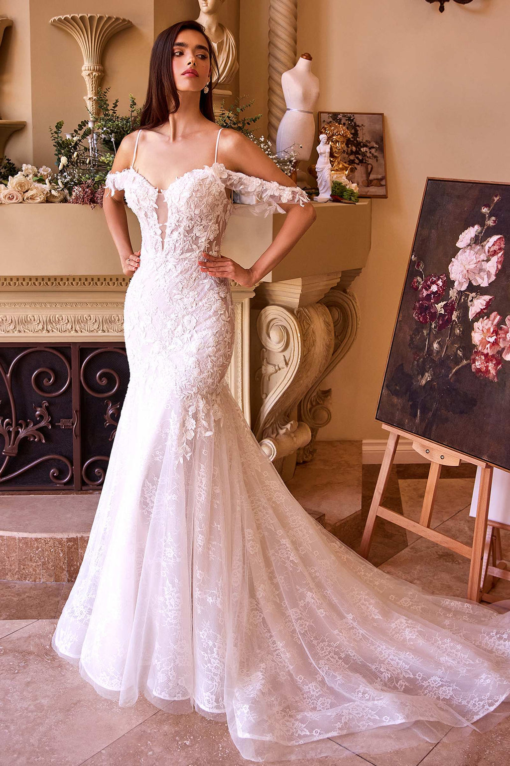 Andrea & Leo WL051 Dress Fitted Lace Wedding Mermaid Gown