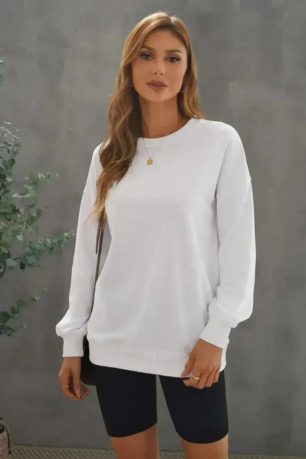White Oversized Sweatshirt
