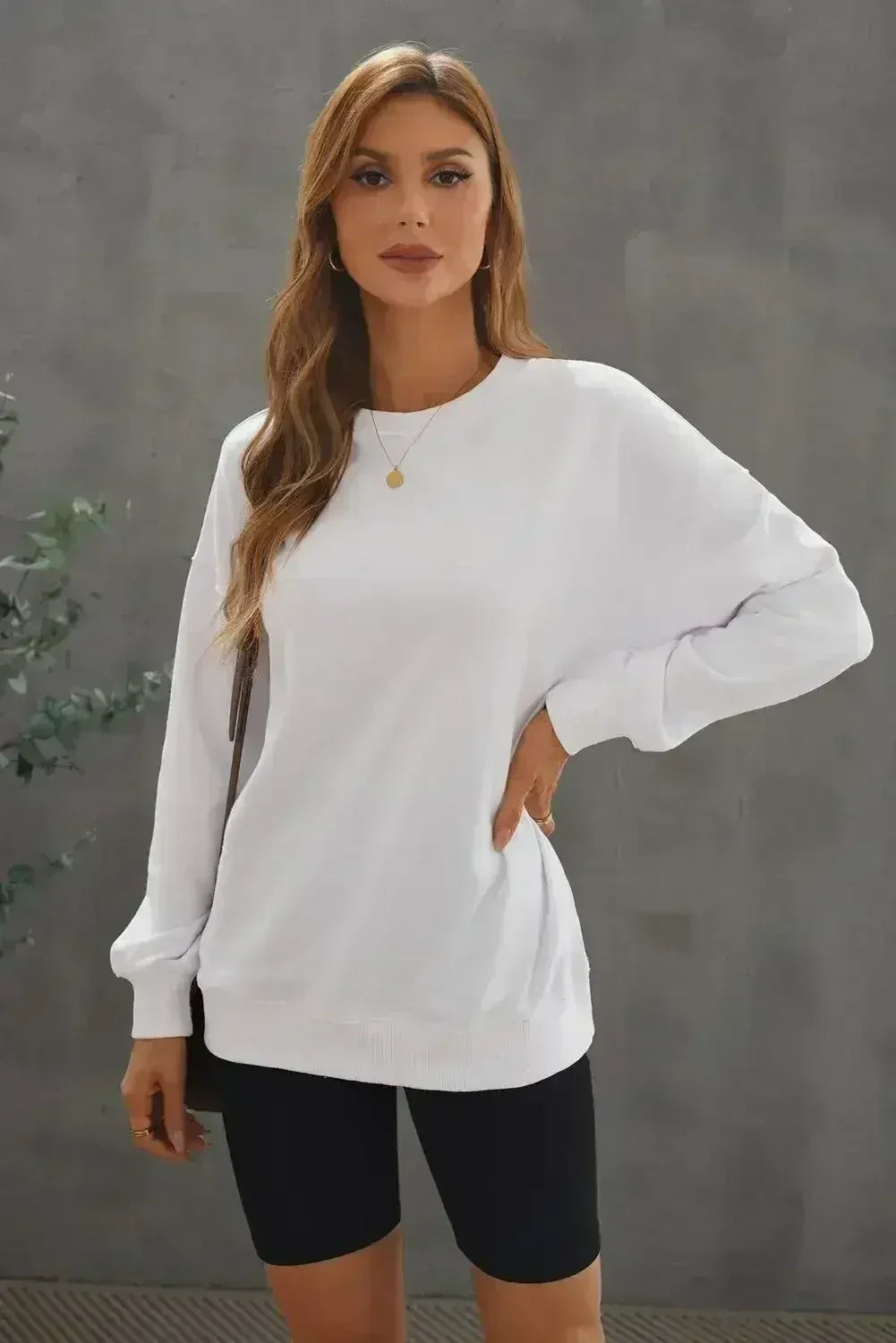 White Oversized Sweatshirt