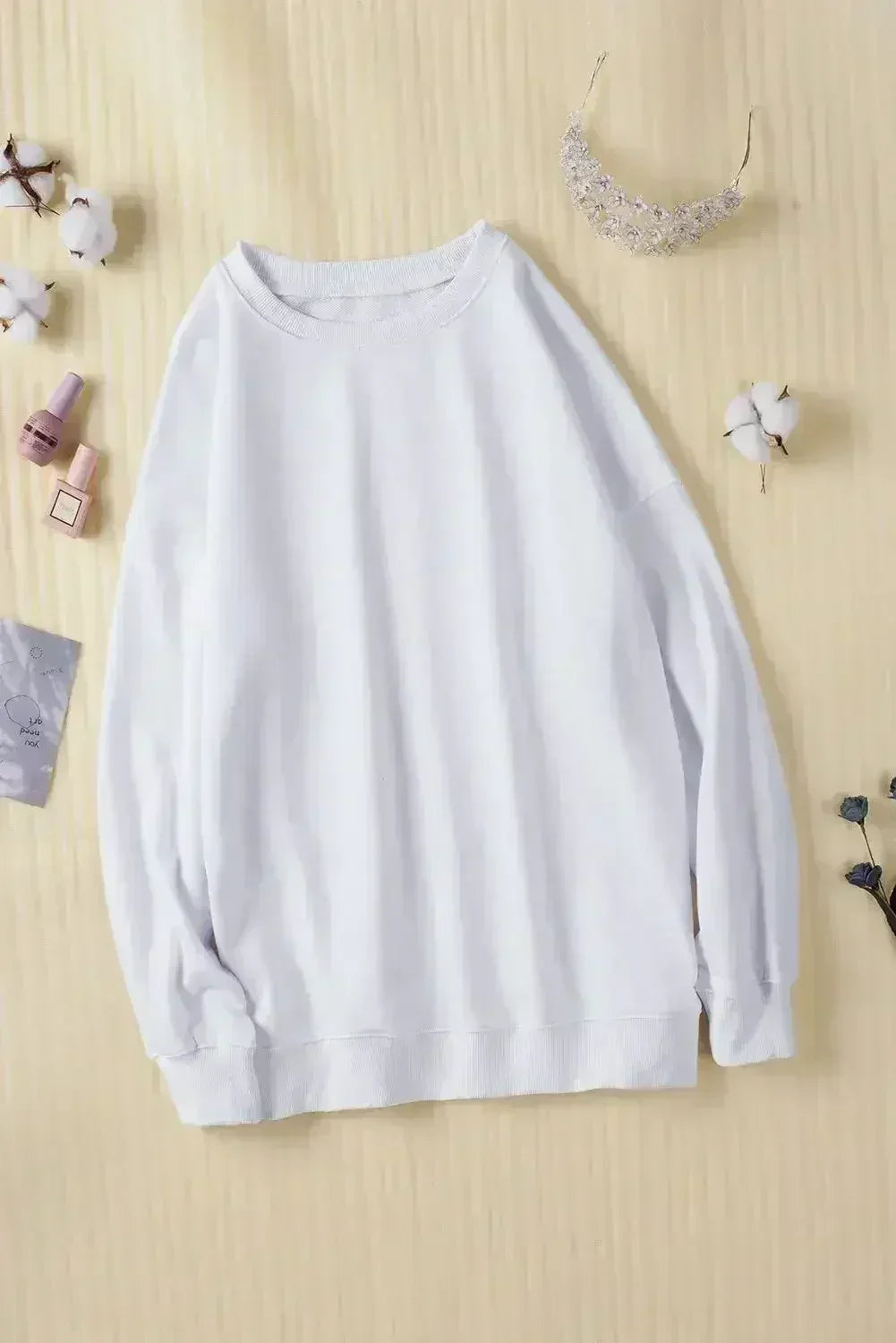 White Oversized Sweatshirt