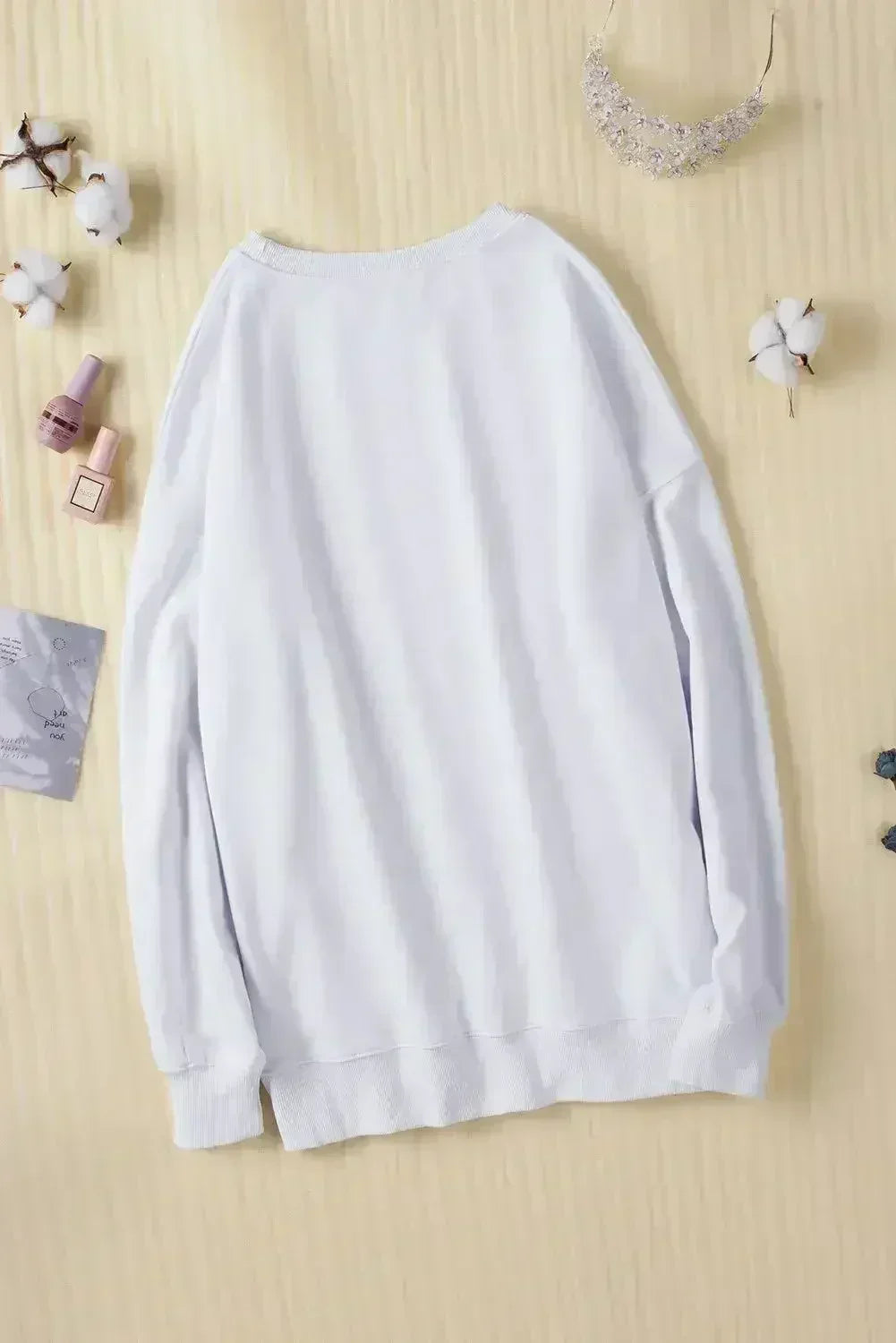 White Oversized Sweatshirt