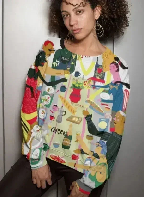 Family Dinner Sublimation Sweatshirt