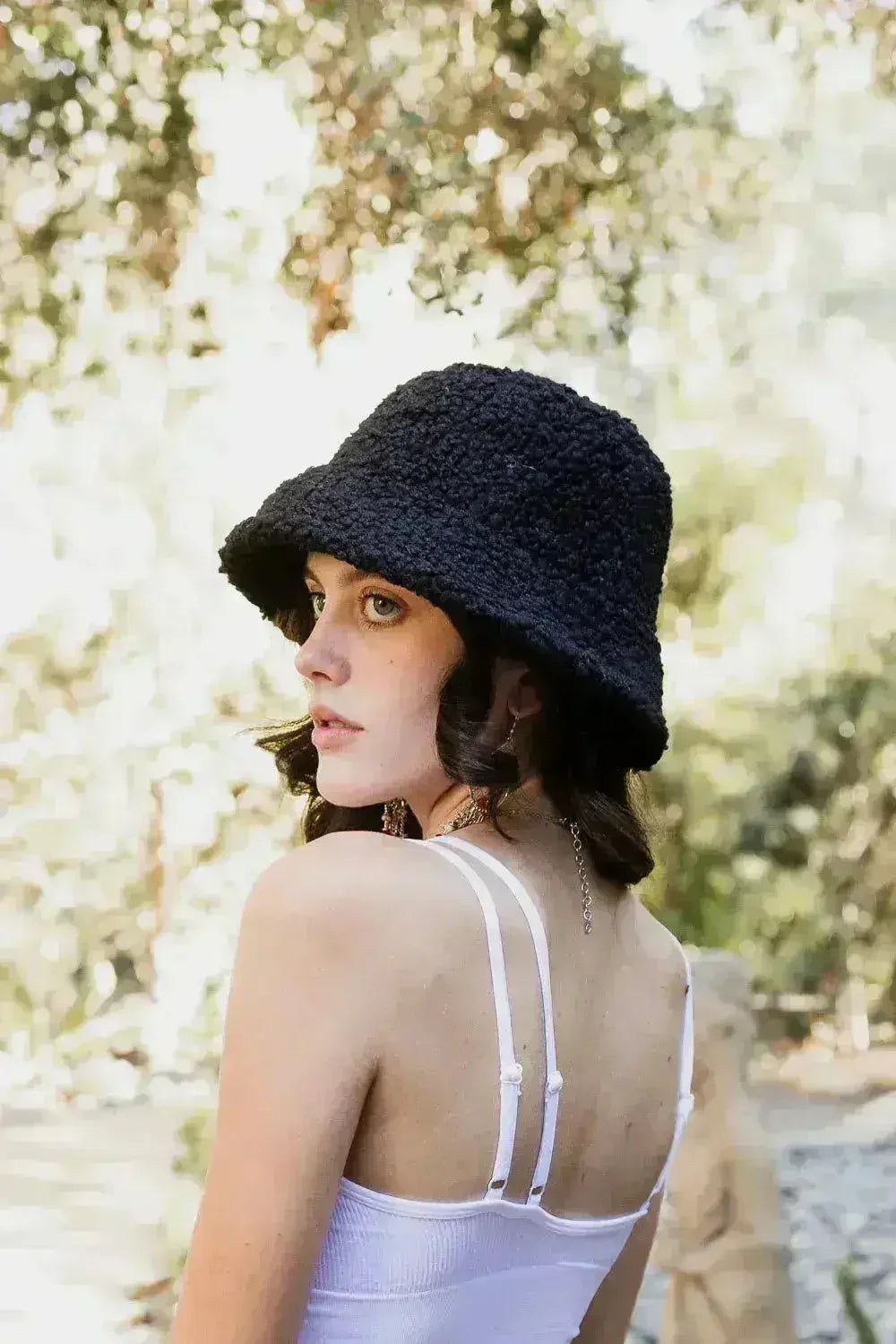 Reversible Teddy Suede Bucket Hat - Winter Cozy - Two-Way Stretch Fit