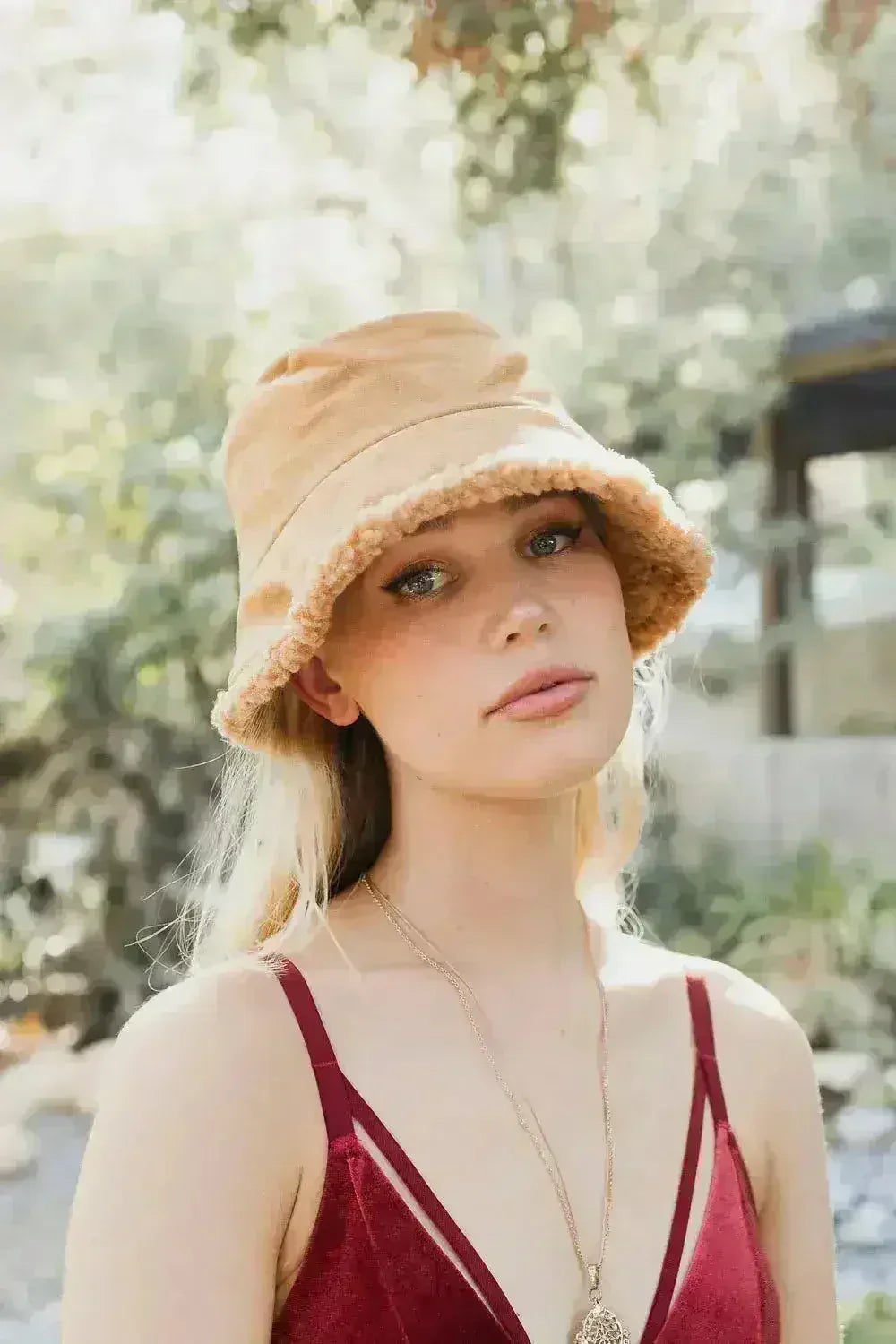 Reversible Teddy Suede Bucket Hat - Winter Cozy - Two-Way Stretch Fit