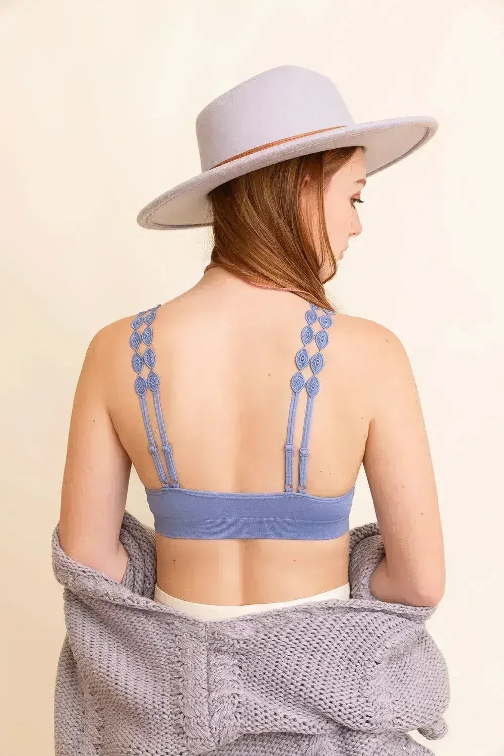 Hippie Eye Lace Applique Bralette