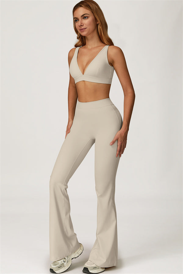 The Axis Sports Bra Flared Leggings 2-Piece Set