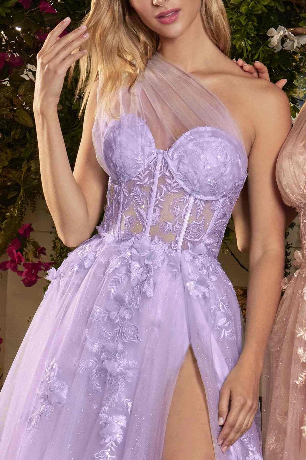 Andrea & Leo A1053 Leila A-Line Ball Gown One Shoulder
