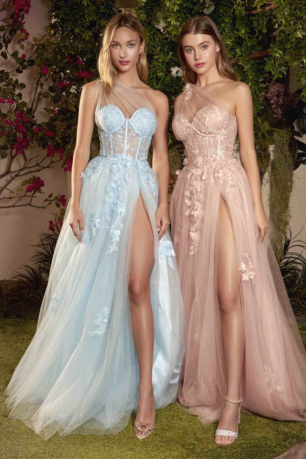 Andrea & Leo A1053 Leila A-Line Ball Gown One Shoulder