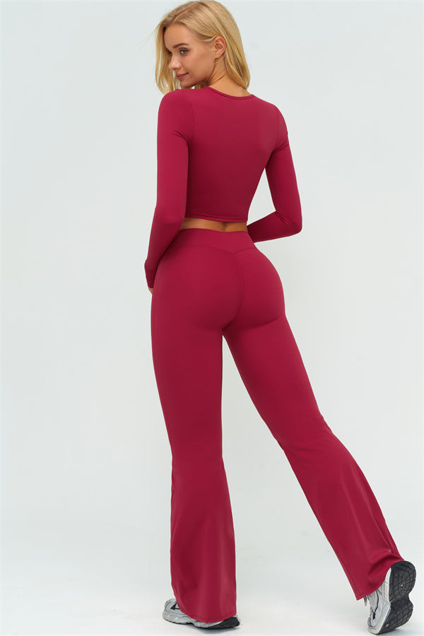 The Lushness Long Sleeve Crop top