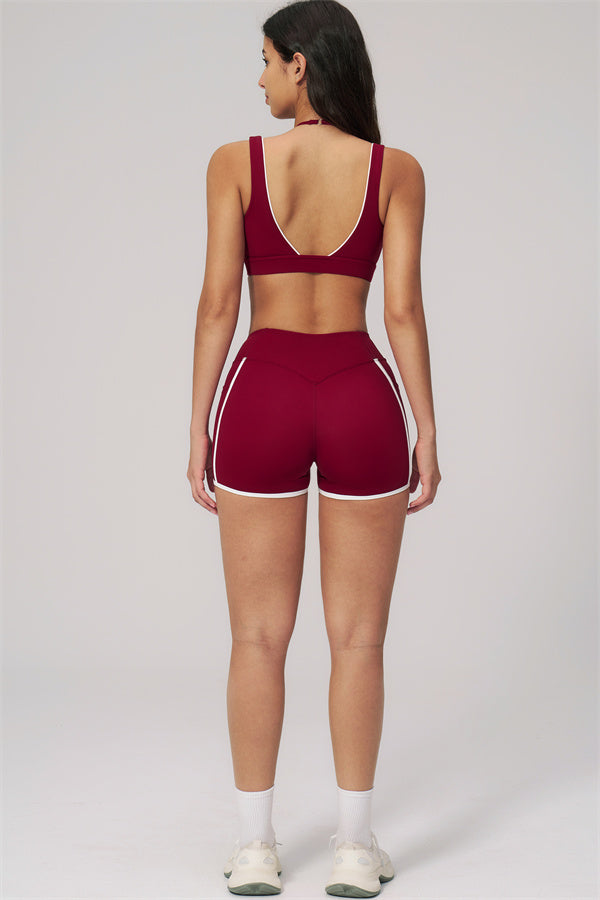 The Clarity Contour Line Sports Bra Shorts 2-Piece Set
