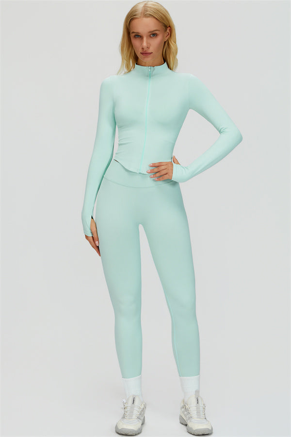 The Empower Jacket Sports Bra Leggings 3-Piece Set