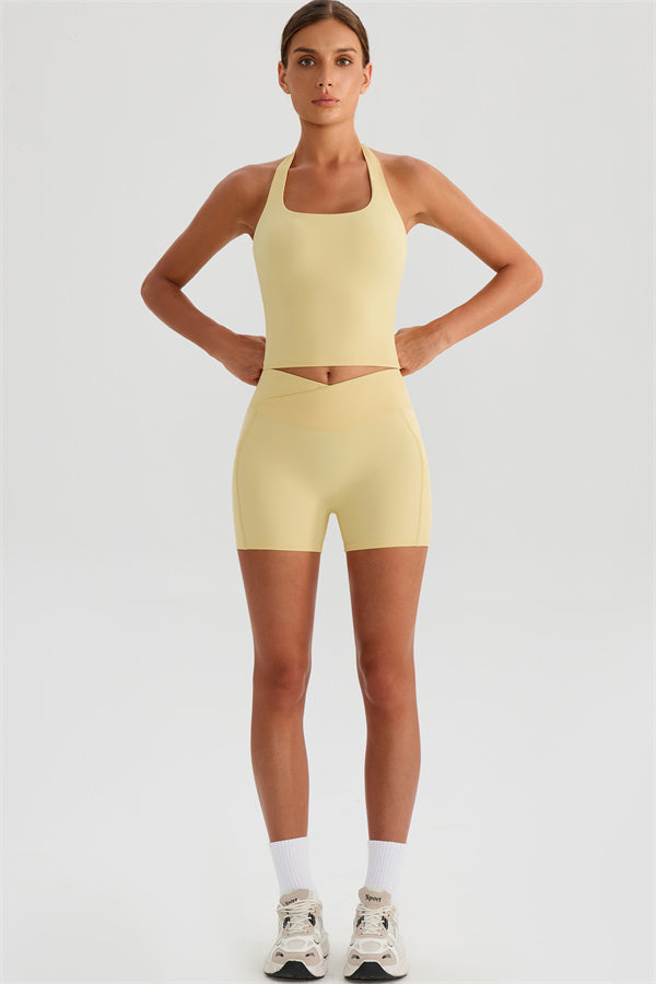 The Glee Halter Tank Top Shorts 2-Piece Set