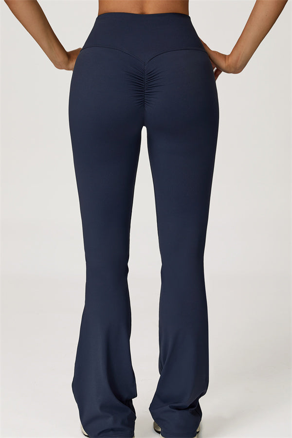 The Lily Belle Crop Top Flared Leggings 2-Piece Set