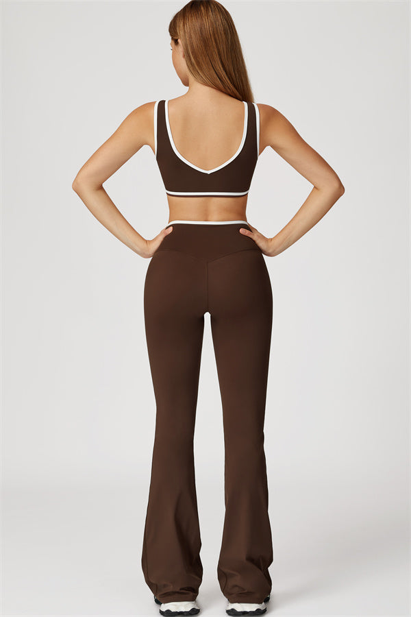 The Stamina Sports Bra Flared Leggings 2-Piece Set