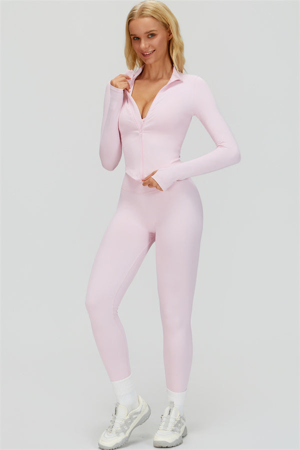 The Empower Jacket Sports Bra Leggings 3-Piece Set