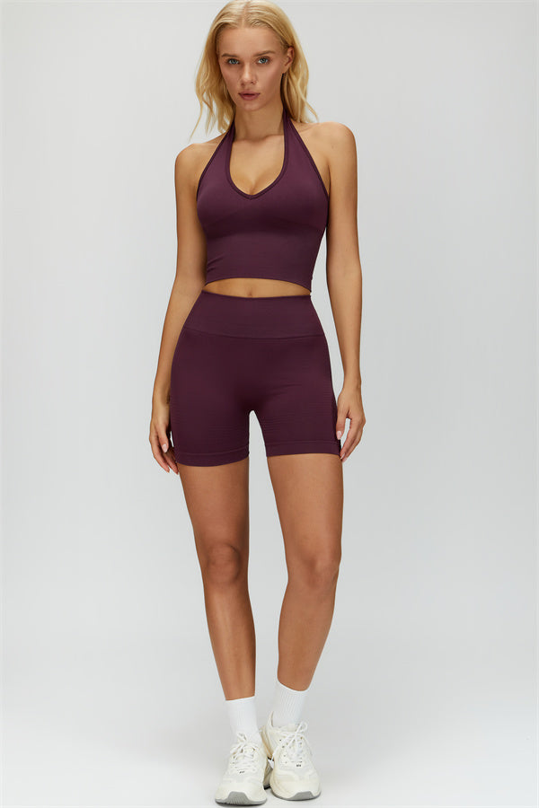 The Delight Jacket Sports Bra Shorts 3-Piece Set
