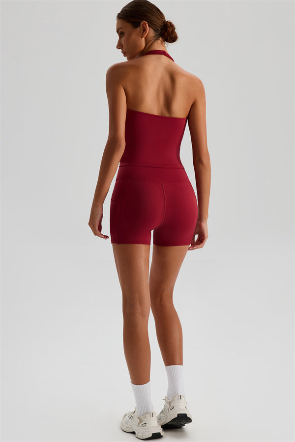 The Glee Halter Tank Top Shorts 2-Piece Set