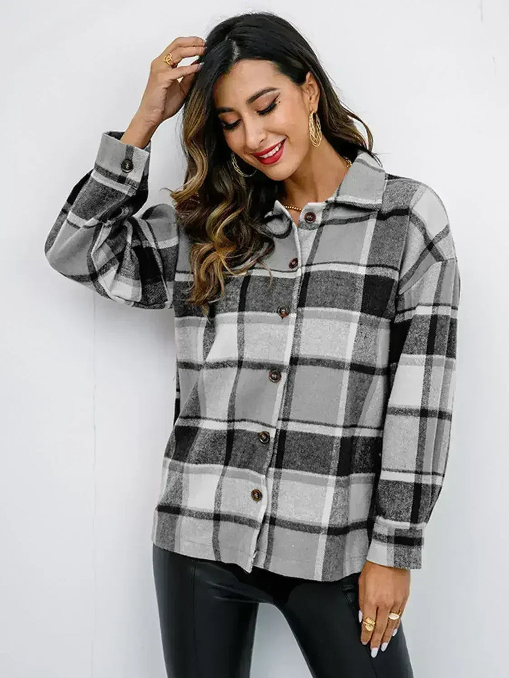 Pumpkin Spice Button-Down Jacket