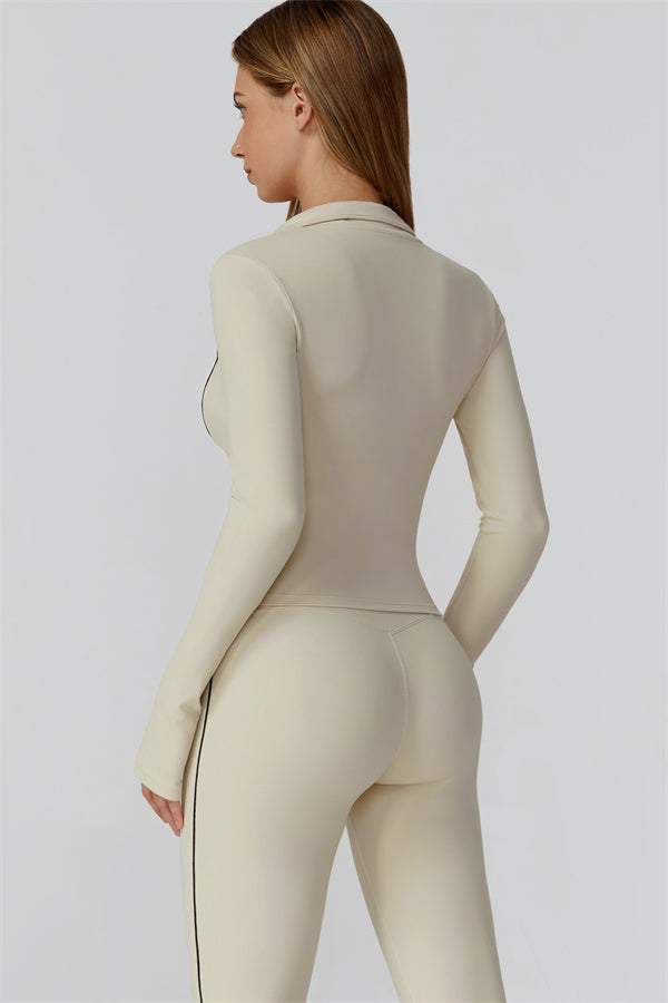 The Venus Zip Top Sports Bra Leggings 3-Piece Set