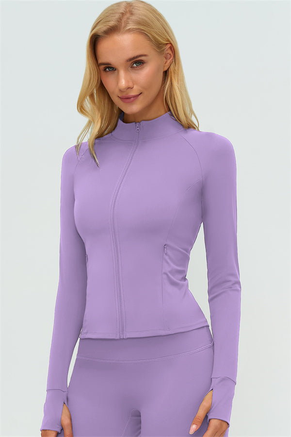 The Twirl Zip Jacket Sports Bra Straight Leg Pants 3-Piece Set