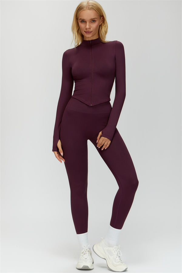 The Delight Jacket Sports Bra Leggings 3-Piece Set
