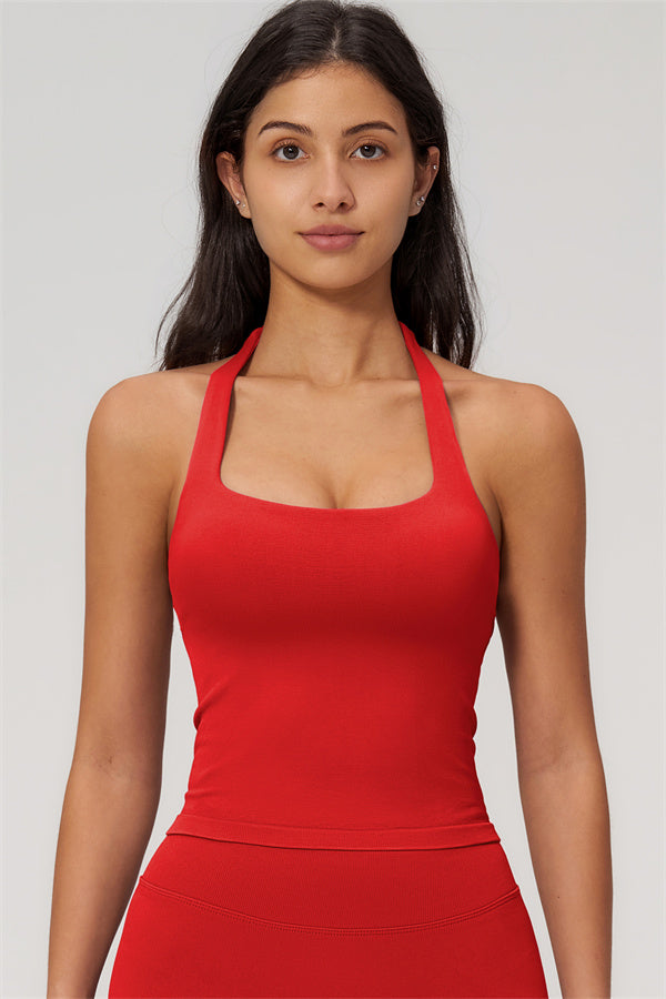 The Empower Halter Crop Top Shorts 2-Piece Set