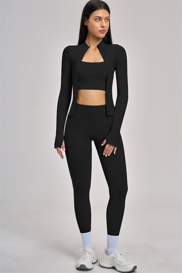 The Vision Jacket Sports Bra Leggings 3-Piece Set