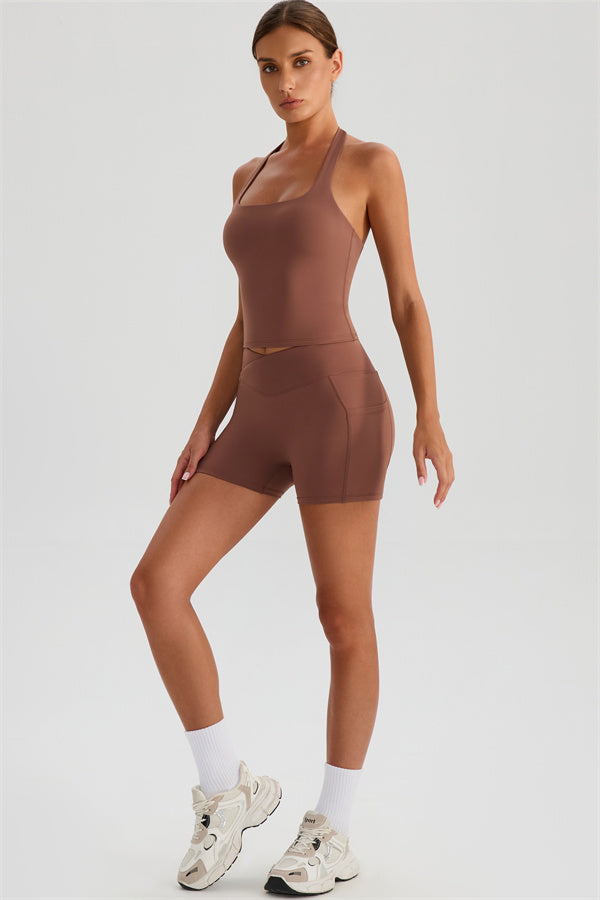The Glee Halter Tank Top Shorts 2-Piece Set